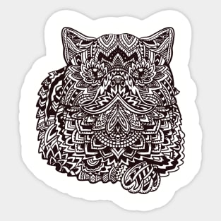 Cat Mandala Tattoo Sticker